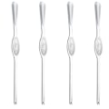 Miniatyrbillede 1 af 10: Krabbegaffel i Rustfrit Stål 4 stk Krabbe Spiseværktøj Krabbe Klo Krabbenål Husholdningsfisk og Skaldyr Skallet Hårig Krabbe Tilbehør B Large 15cm Silver