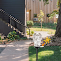 Miniatyrbilde 4 av 6: Solcellelampe utendørs vinkel for kirkegård, LED vanntett engellampe, solengellamper for hage, balkong, gård, minnesgaver