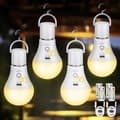 1/2/4-pack Rechargeable LED Lamp with Remote Control – E27, USB, 3 Colors, Dimmable, Touch Control, Outdoor and Emergency Lighting-FS- 4pc