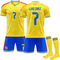2026 VM Colombia Landslagströja Nr.7 Luis Diaz No.7 Luis Diaz 20