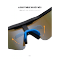 Miniatyrbild 4 av 7: Polariserade solglasögon för män och kvinnor med UV-skydd, cykelsolglasögon, sportglasögon för cykling, löpning, bilkörning, fiske och golf - FS2-