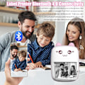 Pikkukuva 4 / 5: Kannettava valokuvatulostin, mini lämpötulostin, Bluetooth-langaton tulostin, musteeton tulostin, tarra P 1719