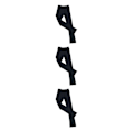 Miniatyrbillede 4 af 5: 1/2/3/5 Skøjte Tights Krystal Glitrende Bukser Kunstskøjteløb Ren Sort 155cm Pure Black 155cm 3PCS