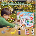 Miniatyrbild 3 av 5: Julkalender 2024 Minecraft, 24 Dagar Leksaksfigurer Byggklossar Nedräkningskalender, Pojkar Julkalender Överraskningsgåva-FS1- 17