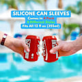 Miniatyrbillede 4 af 5: Dåseovertræk der ligner sodavand, silikoneovertræk til dåser, dåseomslag, passer til alle 355 ml (12 fl oz). (Blandet - 4-pak) - Bra-X43-