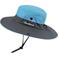 Miniatyrbilde 3 av 5: Dame UV-beskyttelse - Sammenleggbar solhatt i mesh med bred brem - FS2-