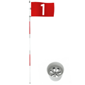 Golfflagg 180 cm for hage innendørs putting green golfhullkopp og flagg for puttingtrening