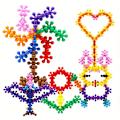 Miniatyrbillede 2 af 6: 200 stk. Plum Blossom 3D Snefnug Byggeklodser - FS1-