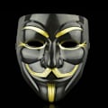 Miniatyrbilde 5 av 9: V for Vendetta Halloween-masker for festantrekk Silver