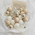 Miniatyrbild 4 av 5: Champagne Julgranskule-set Julgransdekoration-FS1- 24pcs 4cm
