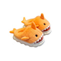Miniatyrbilde 1 av 3: Barnhajtøfler Plysj varme tøfler Slip-on fluffy sko for vinteren Oransje Z Oransje-FS4- Orange 22-23