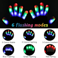 Miniatyrbilde 2 av 5: 7 Lysmoduser LED-hansker Barn, Lysende Hansker, Barn LED F