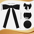 Miniatyrbillede 3 af 5: 2-pak Western Slips til Mænd Kentucky String Tie Clip On Flue Colonel Sanders Sort Cowboy Flue Party Sort One Size 2-18-Good-Yvan[HK]-FS1-