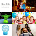 Miniatyrbilde 4 av 5: Star Night Light Wars 3D-lampe Star Wars-lampe 3 mønstre 3D-nattlampe gaver til barn gutter 7 farger bytter Star Wars-d-WELLNG Star Wars Combo-paket