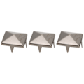 Miniatyrbild 8 av 8: 100 st Fyrkantiga Pyramidnitnaglar 4 Klor Metallnitar för Armband Kläder Skor Handväska Svart 10 mm-FS2-