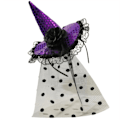 Miniatyrbild 1 av 2: Halloween-huvudbonader Häxhatt Hårsnoddar Purple