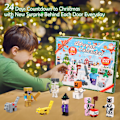 Miniatyrbilde 2 av 5: Julekalender 2024 Minecraft, 24 Dager med Lekefigurer og Byggeklosser, Nedtellingskalender, Julekalender for Gutter, Overraskelsesgave