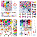 Miniatyrbild 3 av 10: DIY Färgglada Pärlor Set Handgjorda Pärlarmband Tillbehör för Barn Flickor 5205PCS