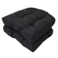 Miniatyrbilde 1 av 5: Utesofa Puter Sett med 2, Utemøbler Gulvputer NAVY-X42- BLACK
