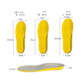Miniatyrbild 3 av 10: Ortopediska inläggssulor Stödbåge Inläggssulor GUL S Yellow-FS2- Yellow S