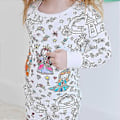 Miniatyrbilde 2 av 3: Kreative Barn DIY Graffiti Pyjamas Hjemmesett, Fargelegg Dine Egne Nattklær Pyjamas for Gutter & Jenter - Perfekt A Little Princess-X42- A Little Princess 4-5Years