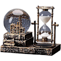 Miniatyrbillede 1 af 5: LED Musikkrystal Sneglob med Timeglas Timer Hjemindretning