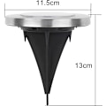 Pikkukuva 5 / 5: Speed 20 x LED-aurinkokennolamppu upotettu maavalosarja