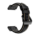 Pikkukuva 1 / 2: Aitoa nahkaranneke Garmin Fenix 5/5 Plus/6/6 Pro Musta