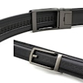 Miniatyrbillede 7 af 10: Herre Click Bælte Læderbælter SORT 130CM 130CM black-FS2- black 130cm-130cm