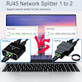 Pikkukuva 5 / 5: Gigabit RJ45 Verkonjakaja 1000Mbps 1-2 Lan Ethernet