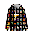 Miniatyrbillede 2 af 6: Stumble Guys 3D Print Hoodie Børnekappe Hoodie Overtøj 7-FS1- 7 XXL