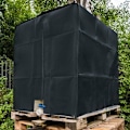 Miniatyrbillede 5 af 5: IBC-lås til 1000L vandtank - Tankbeholderlåg - Støv- og UV-resistent regn (sort)
