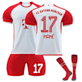 Pikkukuva 1 / 9: 23-24 Aikuisten ja Lasten Poikien Jalkapallopaidat Jalkapalloharjoitusasu Urheiluvaatteet 3-osainen setti 2324 Bayern München Koti#17 2324 bayern-munich home#17 16