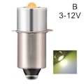 Miniatyrbild 1 av 8: P13.5S DC6V-24V/3-12V LED Uppgraderingslampor Vit Maglite Ficklampa-FS1- 3-12v warm white