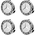 Miniatyrbillede 1 af 5: Navkapsler, 4 stk Navkapsler 75mm Benz Biltilbehør med Logo, med Tre Forstærkede Spænder til Benz Navkapsler