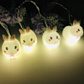 Miniatyrbillede 3 af 4: Påskepynt Påskehare 20 LED Lys Kæde Dekoration