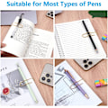 Miniatyrbild 2 av 3: Metallpennklämma, 20-pack pappersklämmahållare, Notebook Pennklämmaassistent, Rostfritt stålklämma, Pennhållare
