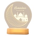 Miniatyrbilde 6 av 6: ramadan led dekorasjon mubarak kareem eid mubara färg fjärrkontroll E farge fjernkontroll e