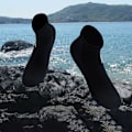 Pikkukuva 8 / 8: Dykkyssukat Neopreenisukat MUSTAT S black black S