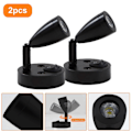 Miniatyrbillede 3 af 5: 2 Styk Læselamper LED Spotlight 12V Dæmpbar Kontakt Væg Sengelampe Interiørlampe Autocamper 6000K Hvid til Autocamper