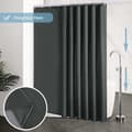 Extra Large Weighted Shower Curtain 240x200 cm, 16 Hooks, Mildew Resistant-FS-