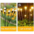 Miniatyrbillede 5 af 6: Solcellelampe firefly havebelysning 1-pak