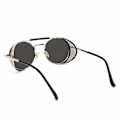 Pikkukuva 4 / 4: Steampunk-tyyliset pyöreät aurinkolasit miehille ja naisille, vintage retro