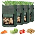 Miniatyrbild 2 av 7: Potatisplanteringspåsar 7 gallon 4-pack med handtag och lock 7-Gallon 37.85 L