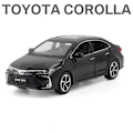 Pikkukuva 1 / 5: 1:32 Toyota Corolla Metallinen Leluauto Äänillä ja Valoilla - Keräilykohde Lapsille Black