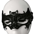 Miniatyrbild 2 av 2: Maskeradmask i spets - Venetiansk maskeradmask Halloween svart 1345
