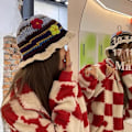 Miniatyrbillede 2 af 5: Dame strikkede huer kasket Boho strik bøttehatte håndlavede Cloche hæklede hatte-FS2- color