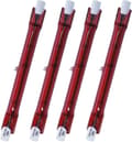 500 Watt Ruby Kompatibel med Heatmaster R7 Halogen Varmelampe for Terrassevarmer - 4-pakning-FS-