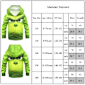 Miniatyrbild 3 av 3: Grinch-tryckta Sweatshirts Jultröjor för barn 140cm