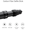 Pikkukuva 4 / 5: Näkymätön selfie-tikku hiilikuidusta, säädettävällä pidennysvarrella Insta 360 X3 / One X2 Go 2 Selfie